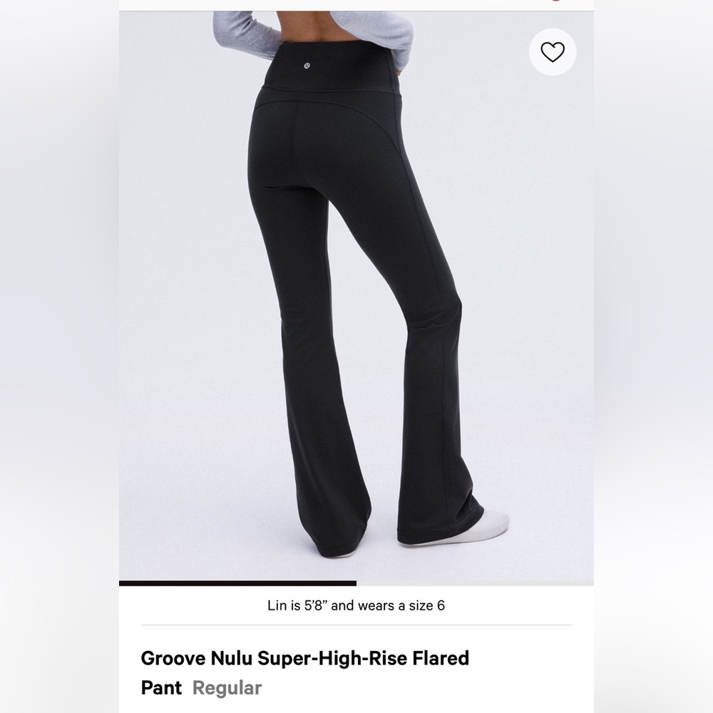 Lululemon super high rise flare pants groove nulu
